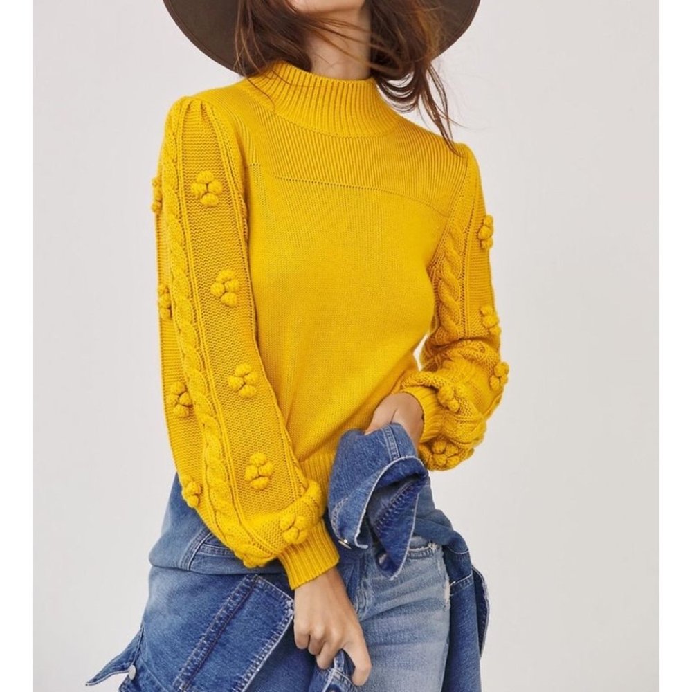 NWT Anthropologie Maeve Kiara Textured Sweater - Picture 1 of 10
